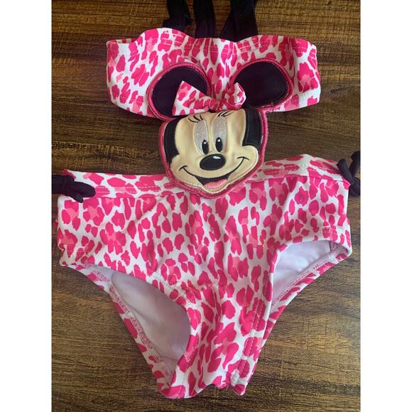 DISNEY BABY Girl’s Minnie Mouse One-Piece Swimsuit / Size: 3 Months - Picture 4 of 4
